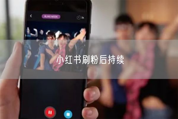 小红书刷粉后持续